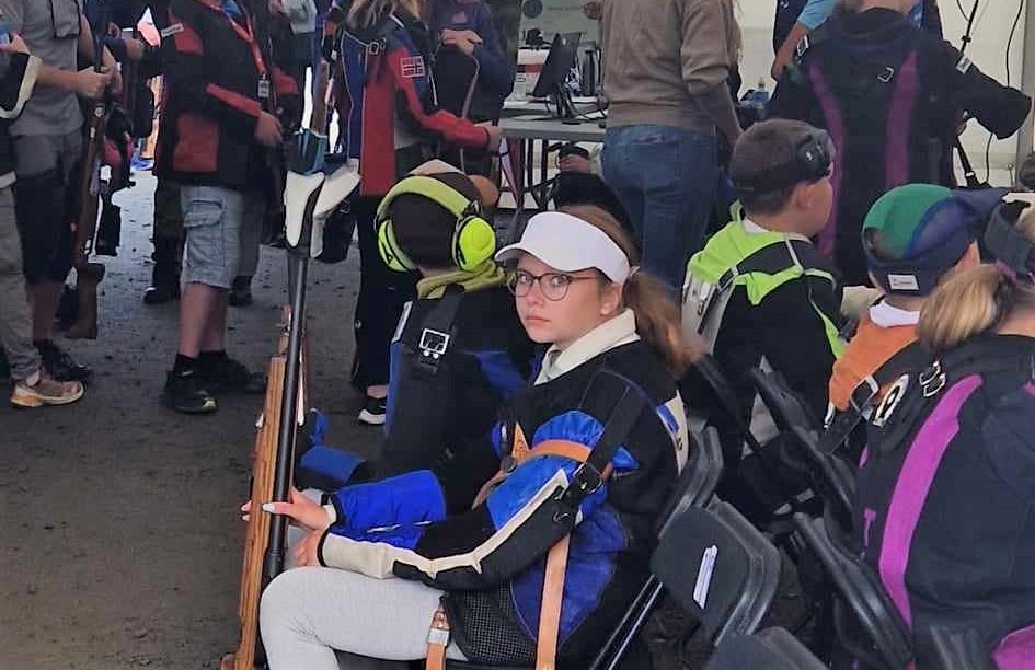 Elina Møll i oppropsteltet