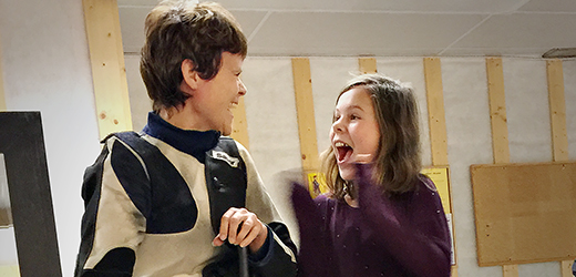 Anne Marit jublet sammen med sin datter Ine.