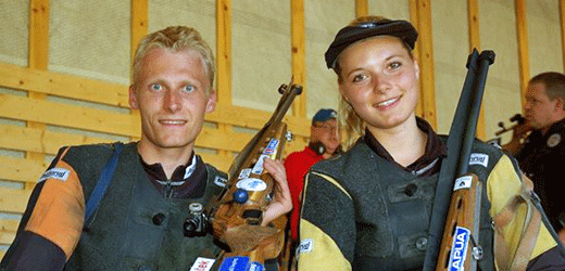 Kim-André Aannestad Lund leder NC 2014, her med søsteren Katrine som vant NC 2013